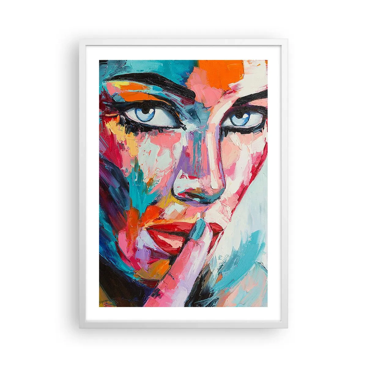 Plakat i hvid ramme - Vores første hemmelighed - 50x70 cm