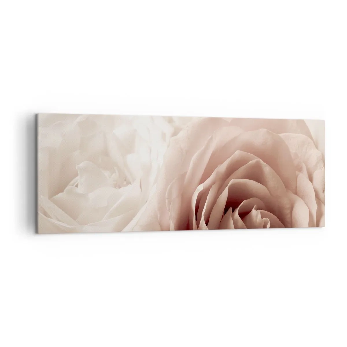 Lærredstryk - Billede på lærred - I rosens hjerte - 140x50 cm