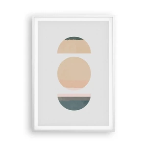 Plakat i hvid ramme - Hjul for hjul - 70x100 cm