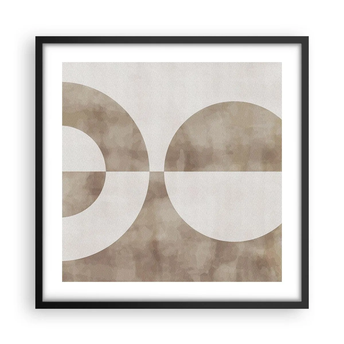 Plakat i sort ramme - Ligheder og forskelle - 50x50 cm