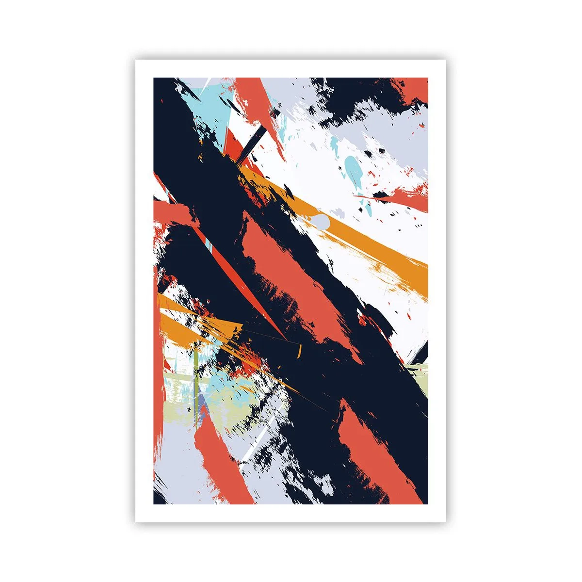 Plakat - Dynamisk sammensætning - 61x91 cm