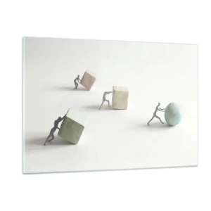 Billede på glas - Selve livet - 120x80 cm