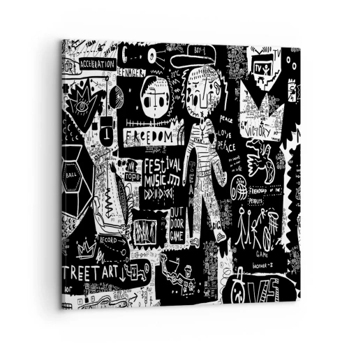 Lærredstryk - Billede på lærred - Den åndelige ungdom med lov og glæde - 60x60 cm