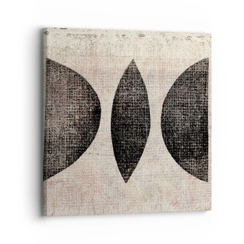 Lærredstryk - Billede på lærred - Etnisk abstraktion - 30x30 cm