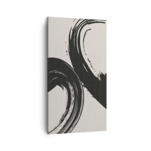 Lærredstryk - Billede på lærred - Fejende og cirkulær - 45x80 cm