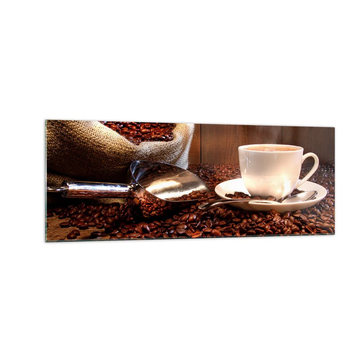 Billede på glas - Kan du lugte det? - 140x50 cm