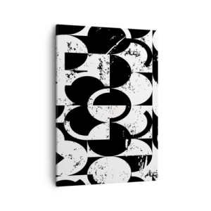 Lærredstryk - Billede på lærred - Hvid er hvid og sort er sort - 50x70 cm