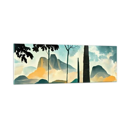 Billede på glas - Stadig højere og højere - 90x30 cm