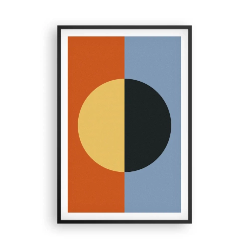 Plakat i sort ramme - En sammensætning af varme og kølighed - 61x91 cm