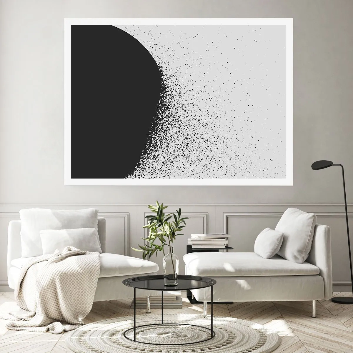 Plakat - Partikelbevægelse - 100x70 cm