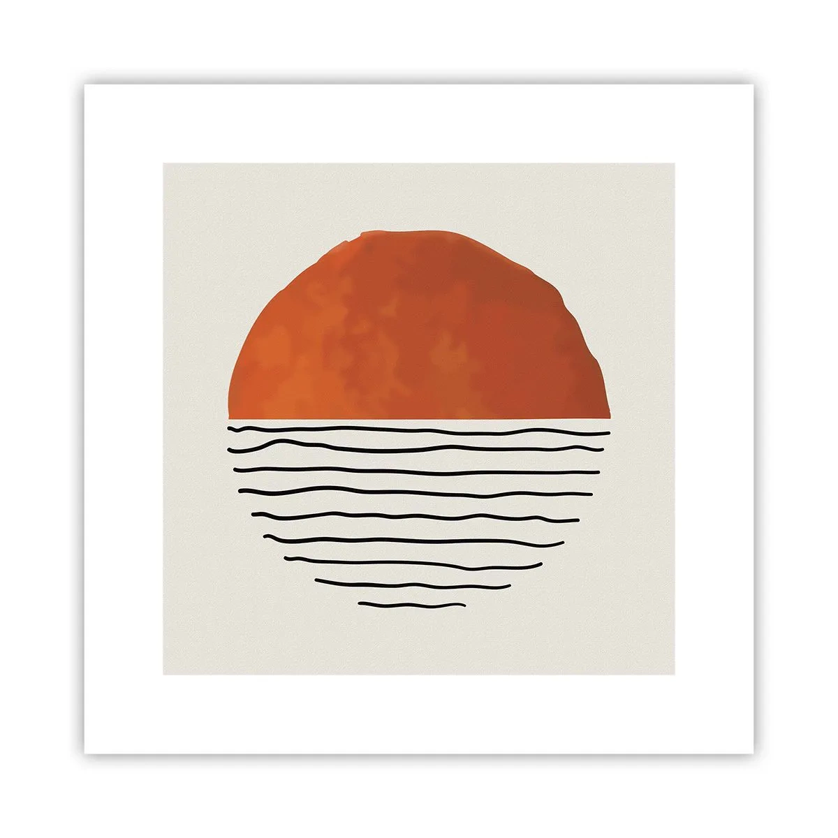 Plakat - I en japansk atmosfære - 30x30 cm