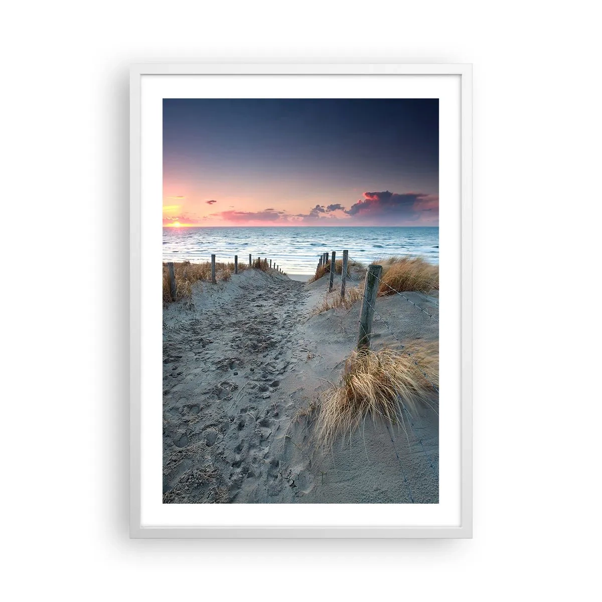 Plakat i hvid ramme - Du har udgydt en regnbue af strålende pragt.... - 50x70 cm