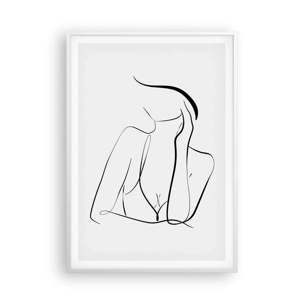 Plakat i hvid ramme - På bølgen af en drøm - 70x100 cm