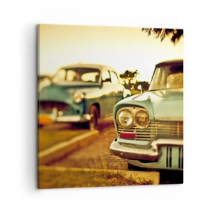 Lærredstryk - Billede på lærred - Vi må vente og se - 50x50 cm