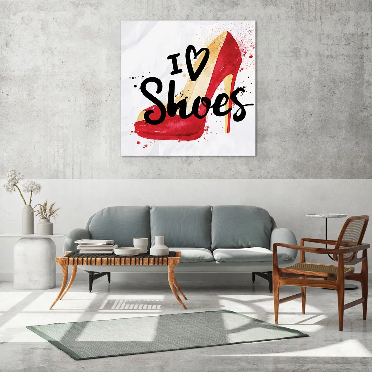 Billede på glas - Kærlighed har mere end ét navn - 30x30 cm