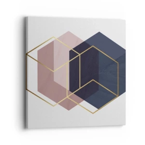 Lærredstryk - Billede på lærred - Styrken ved enkelhed - 40x40 cm