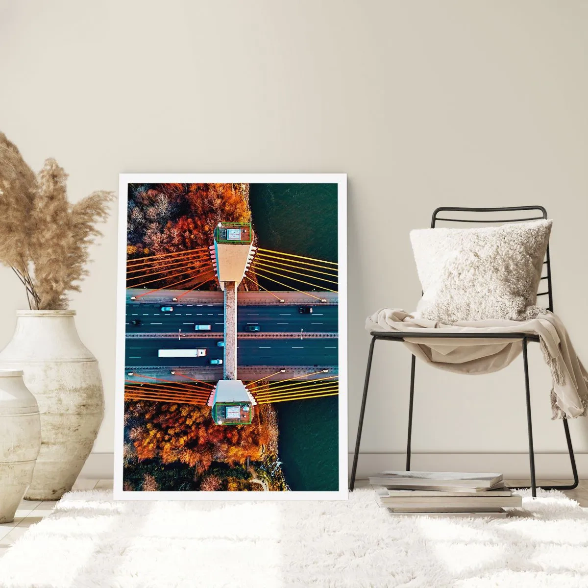 Plakat - Bag vandet, bag skovene - 50x70 cm