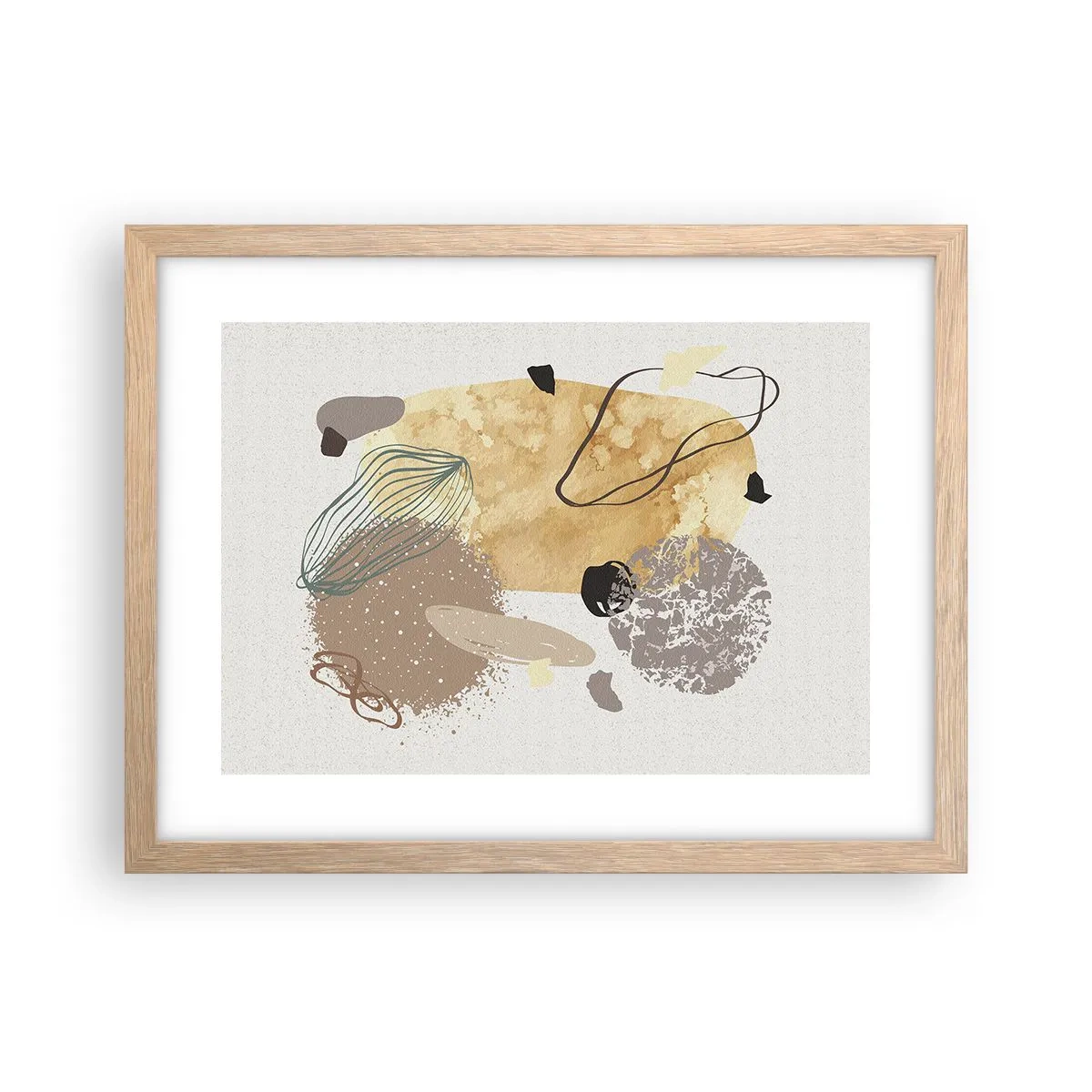 Plakat i ramme af lyst egetræ - Anvendt plumkologi - 40x30 cm
