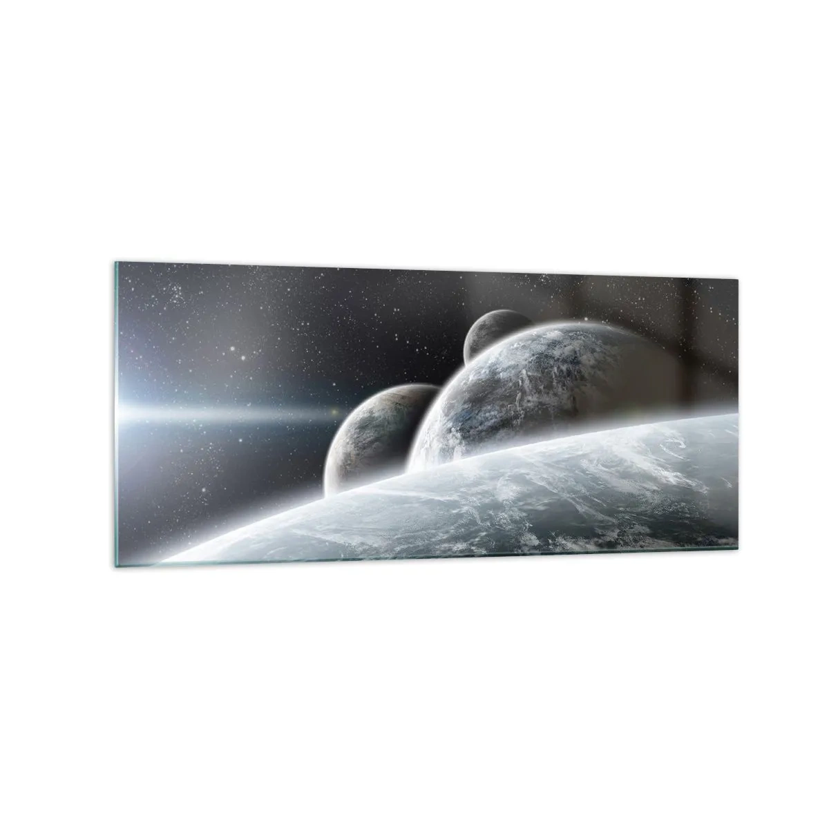 Billede på glas - Sfærernes kosmiske musik - 120x50 cm