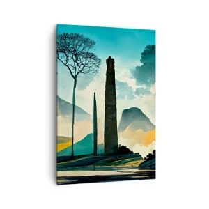 Lærredstryk - Billede på lærred - Stadig højere og højere - 70x100 cm