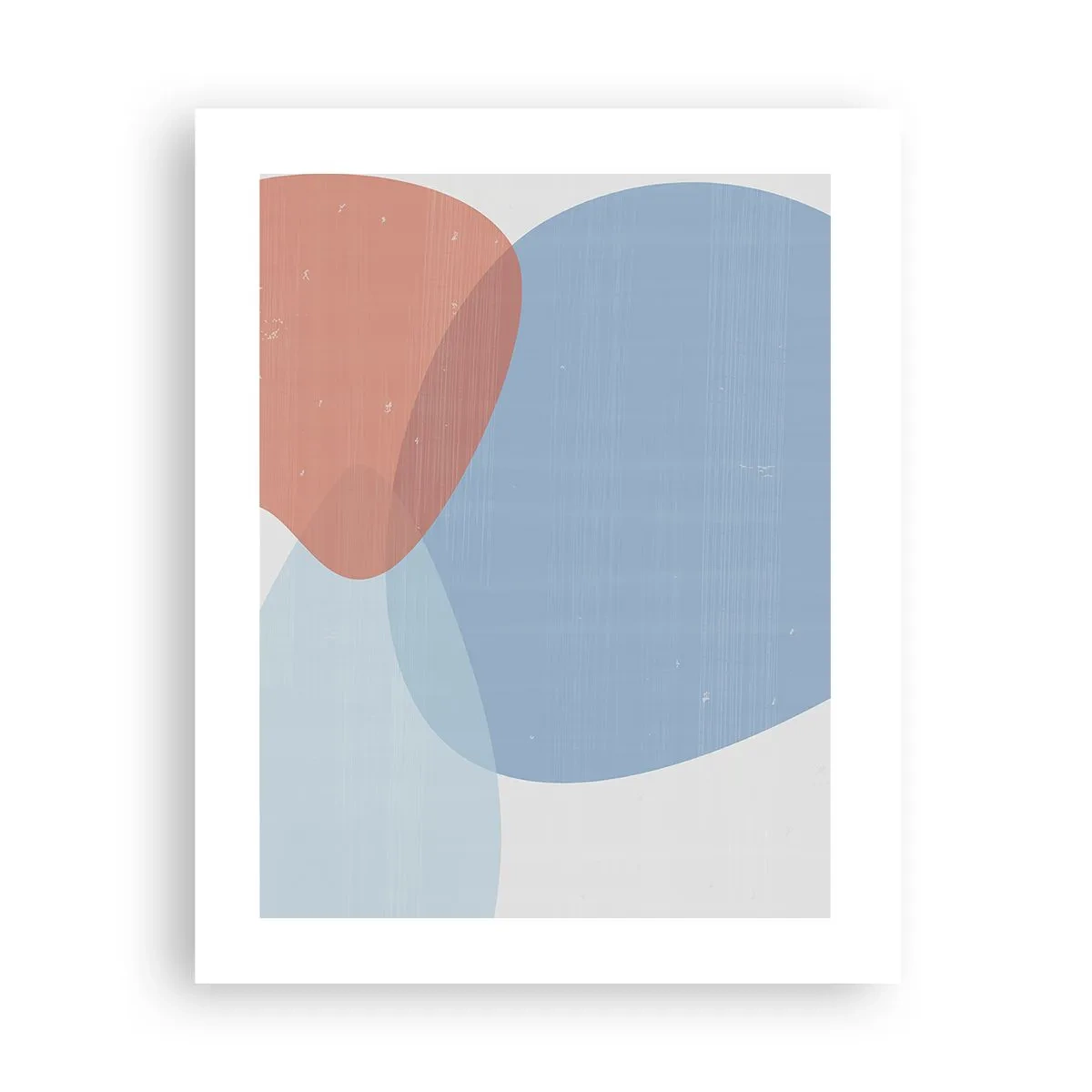 Plakat - Pastelfarvede relationer - 40x50 cm