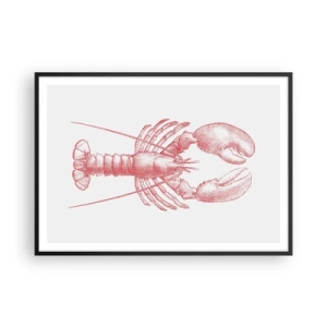 Plakat i sort ramme - Hummer, der er Homer værdig - 100x70 cm