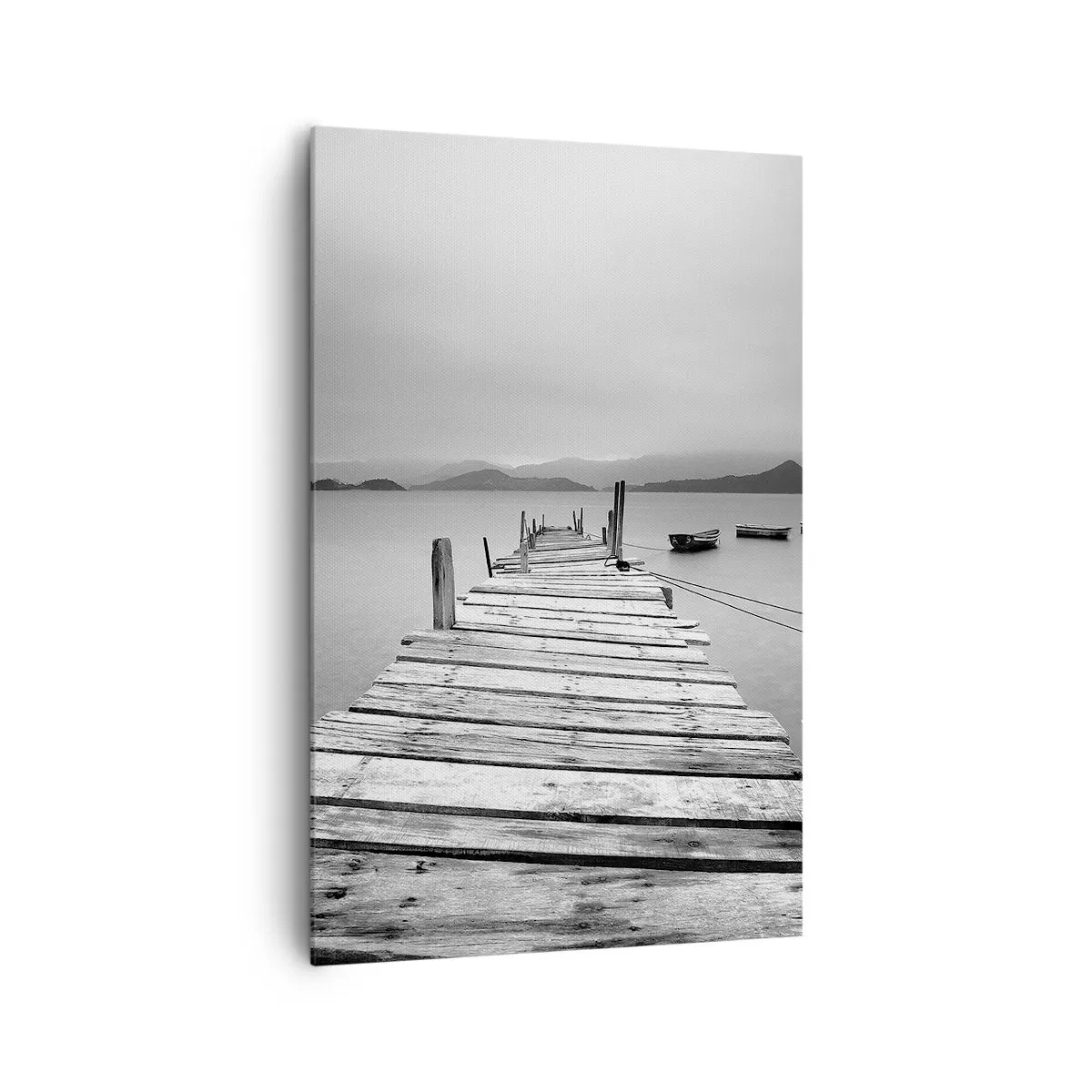 Lærredstryk - Billede på lærred - Ud over bjergene, hinsides havene - 80x120 cm