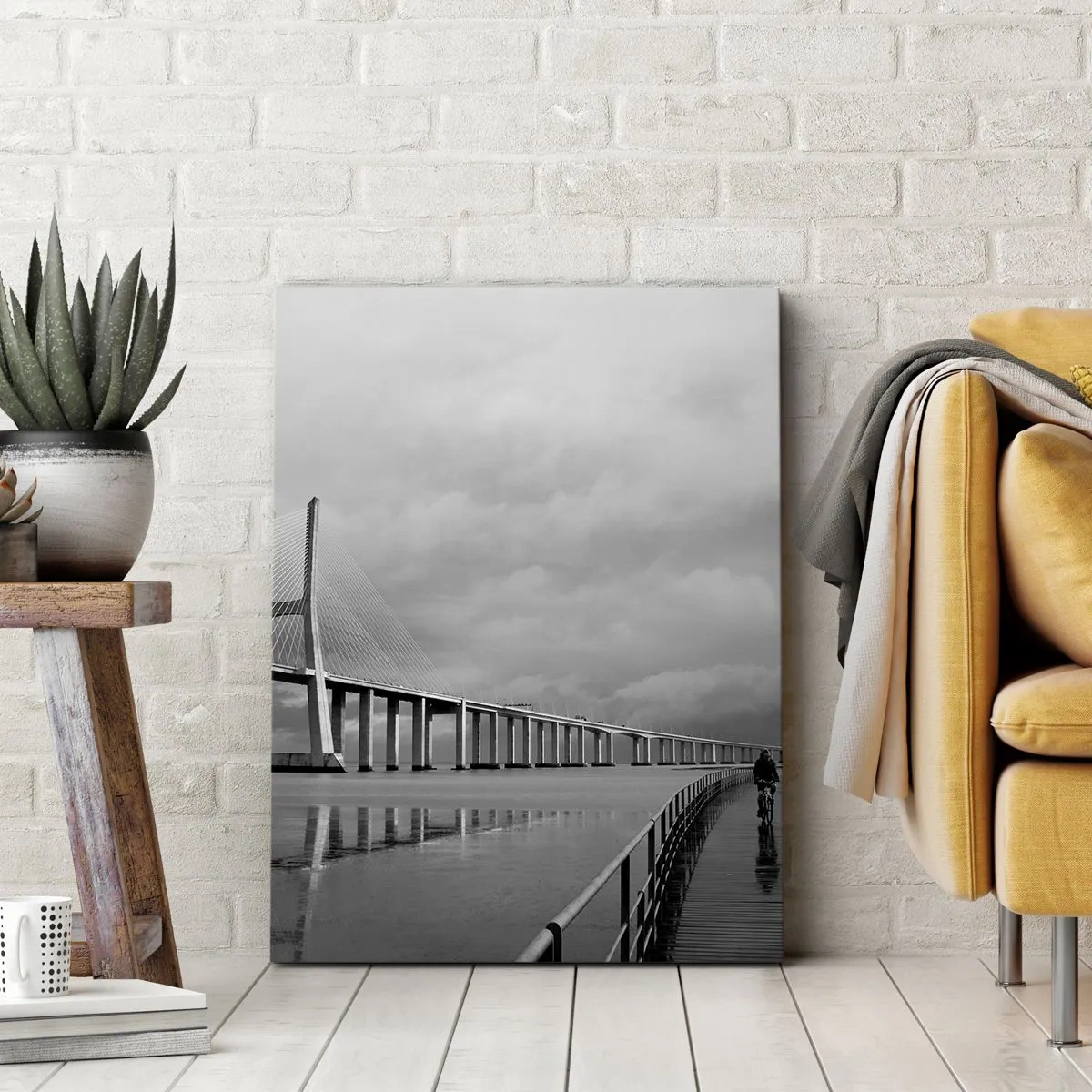 Lærredstryk - Billede på lærred - Til hver, hvad han fortjener - 50x70 cm