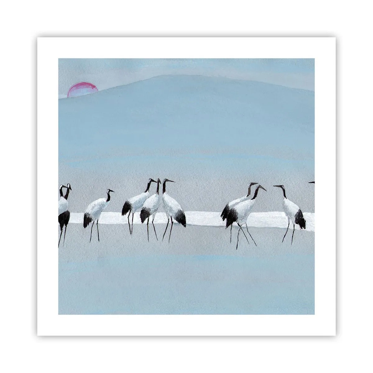 Plakat - Efter en varm dag - 50x50 cm