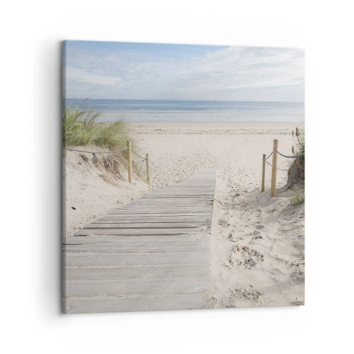 Lærredstryk - Billede på lærred - Ud over horisonten - 50x50 cm
