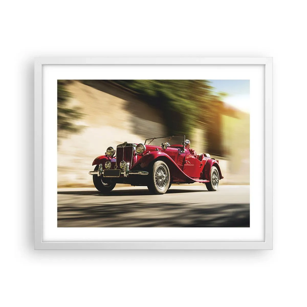 Plakat i hvid ramme - Smukkere end Nike fra Samothrake - 50x40 cm