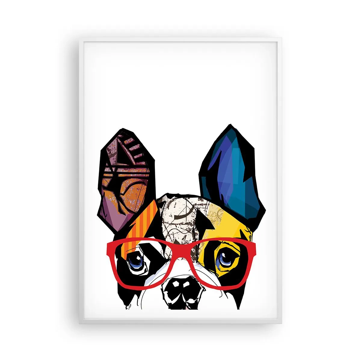 Plakat i hvid ramme - Intellektuel - 70x100 cm