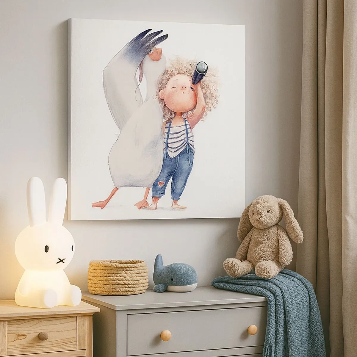 Lærredstryk - Billede på lærred - En plan for en fantastisk rejse - 30x30 cm