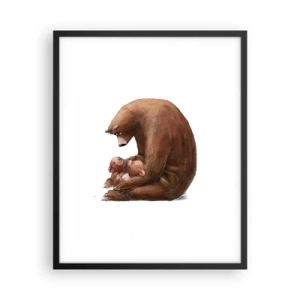 Plakat i sort ramme - Drøm sødt, børn - 40x50 cm