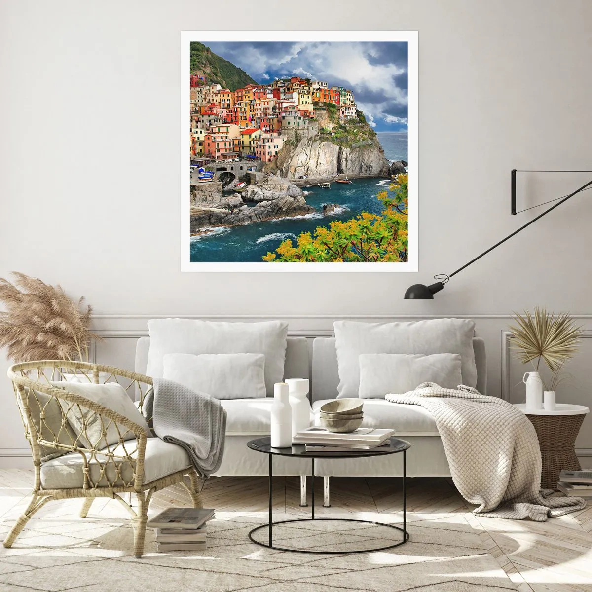 Plakat - En klynge klæber sig til klipperne - 40x40 cm