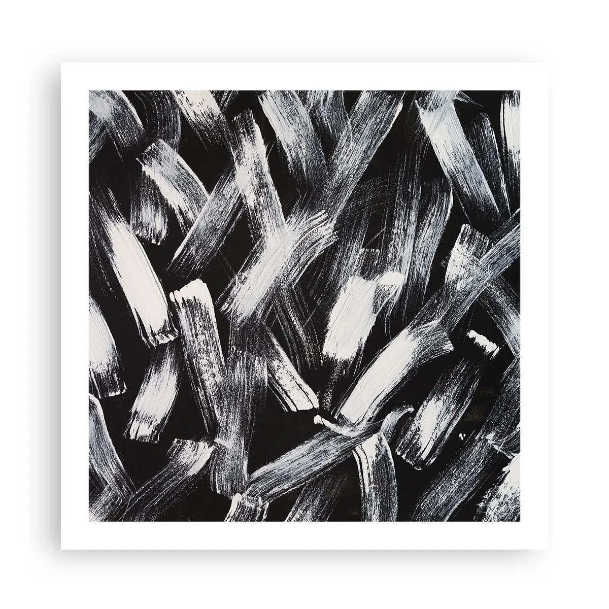 Plakat - Abstraktion i den industrielle ånd - 60x60 cm