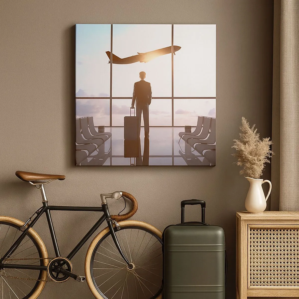 Lærredstryk - Billede på lærred - Du har tid, sæt farten ned - 30x30 cm