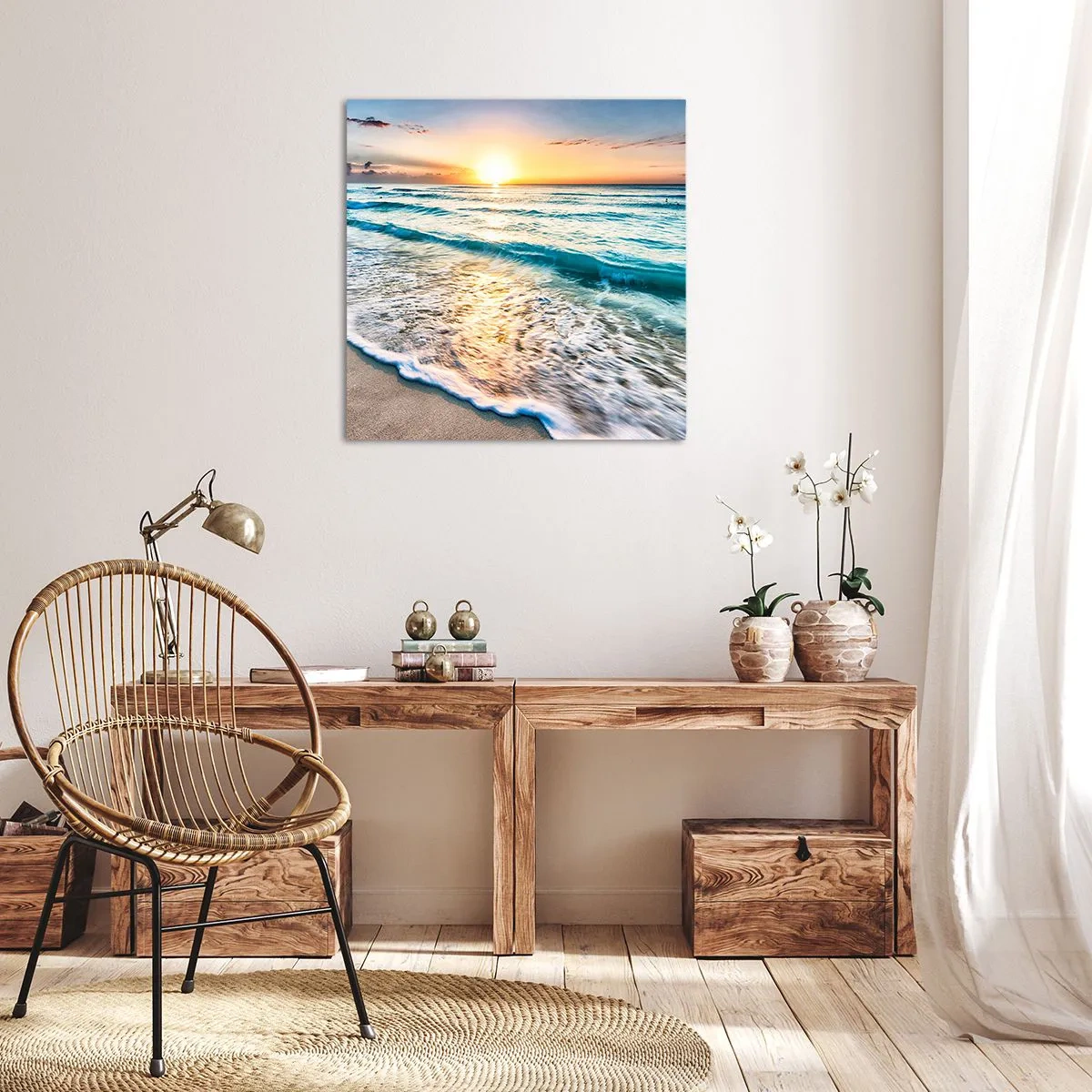 Lærredstryk - Billede på lærred - Et synspunkt, der er værd at have - 30x30 cm