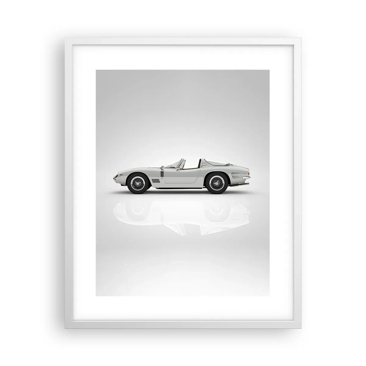 Plakat i hvid ramme - Løftet om sjov - 40x50 cm