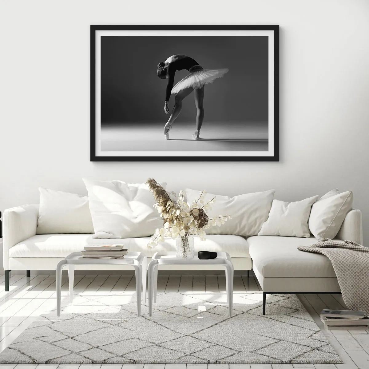 Plakat i sort ramme - Bella balerina - 40x30 cm