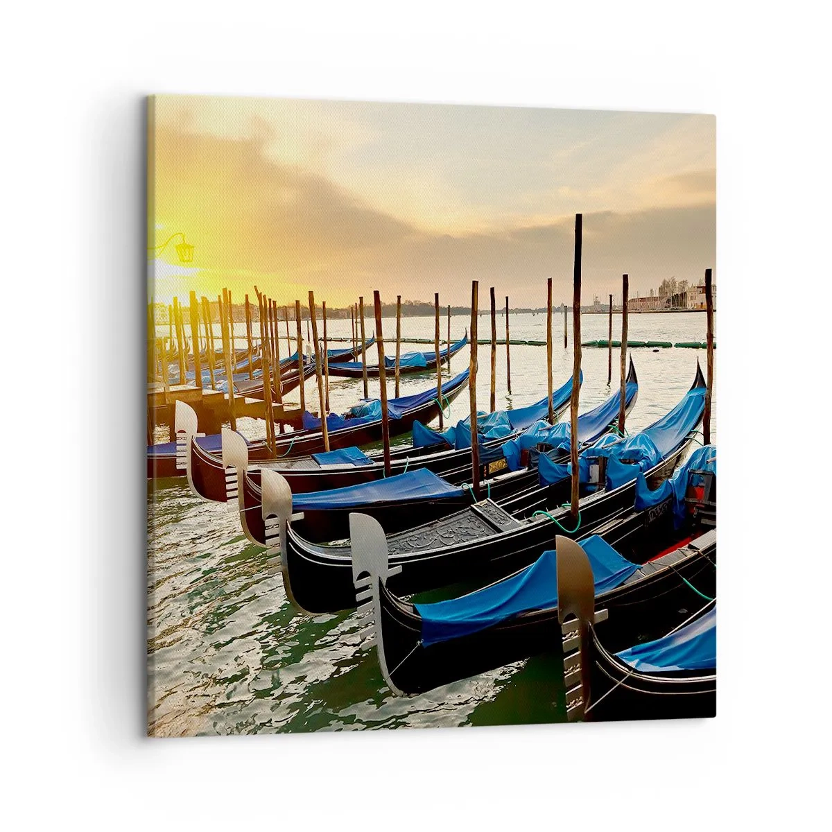 Lærredstryk - Billede på lærred - Før travlheden kommer - 50x50 cm