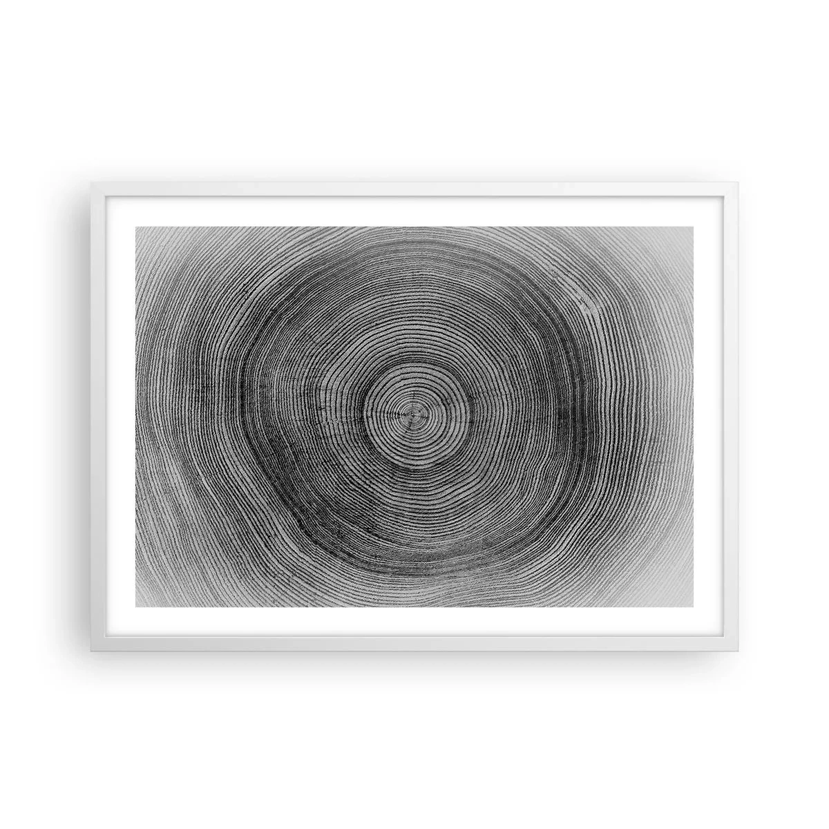 Plakat i hvid ramme - Et tegn på tiden - 70x50 cm