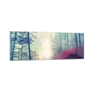 Billede på glas - Hvor er det godt at stå op ved daggry - 90x30 cm