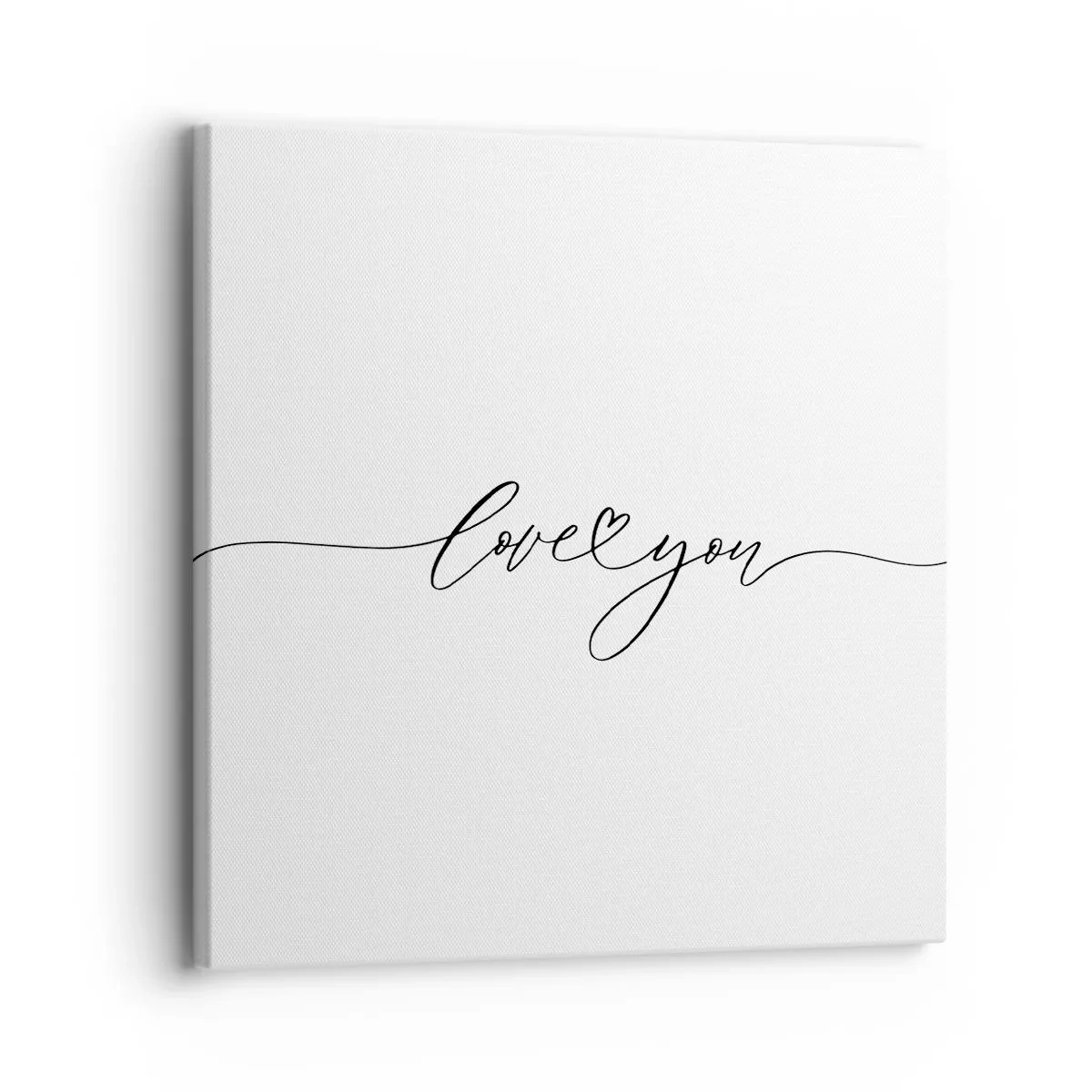 Lærredstryk - Billede på lærred - Sort og hvid - 30x30 cm