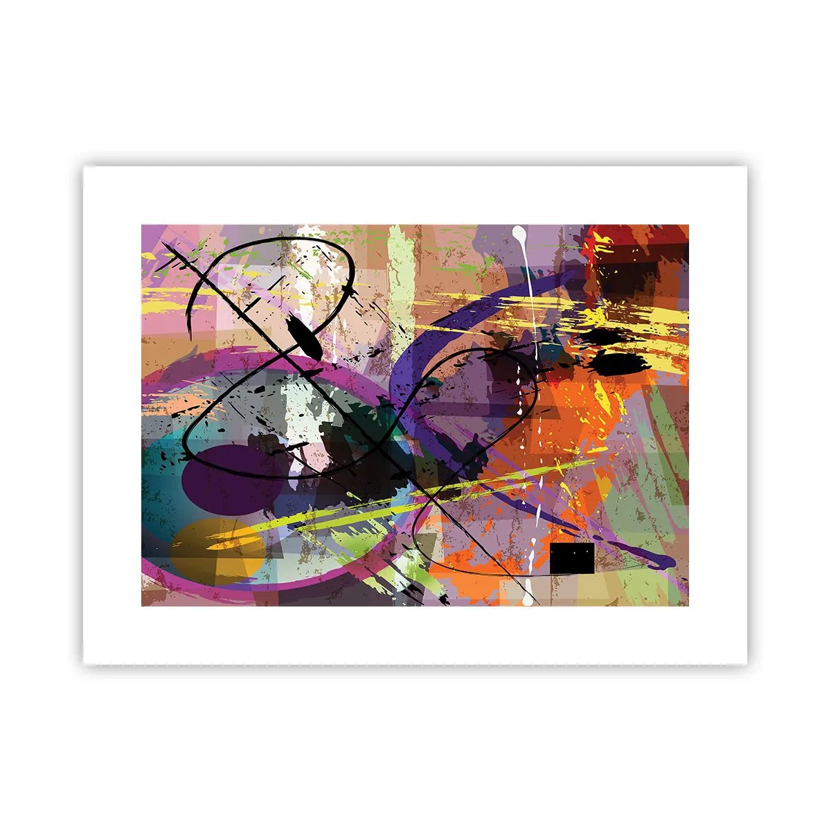 Plakat - Kan være lige eller rundt - 40x30 cm