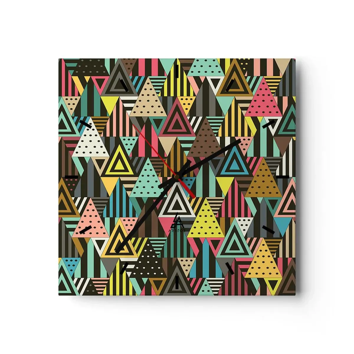 Vægur, Uret - I takt på tre - 40x40 cm