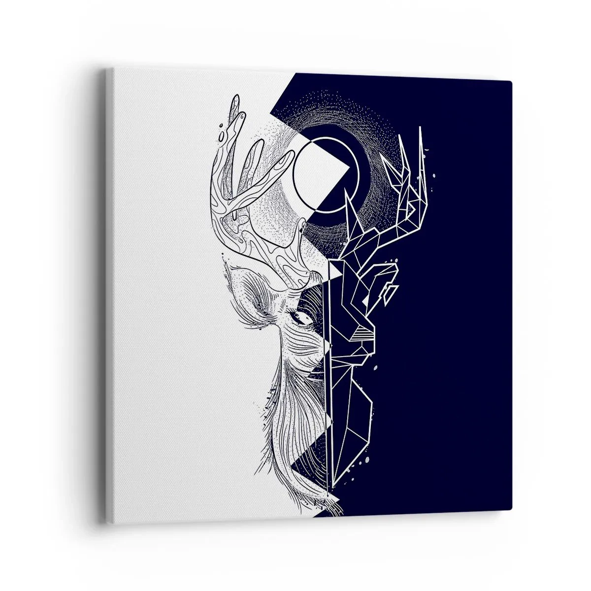 Lærredstryk - Billede på lærred - Modsætningernes kamp og enhed - 40x40 cm