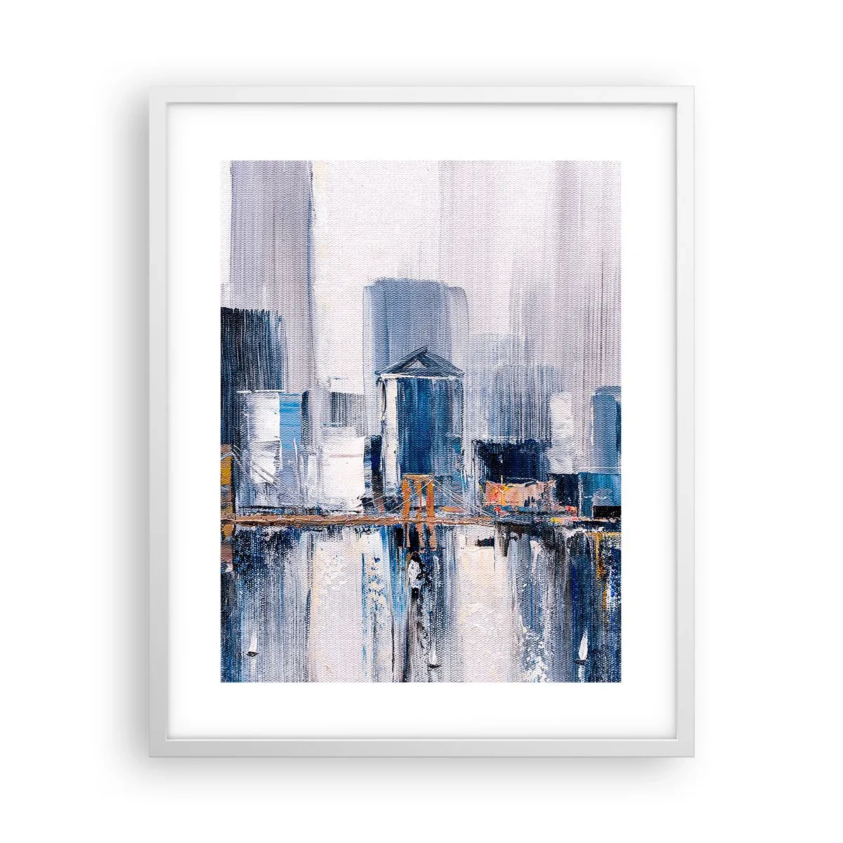 Plakat i hvid ramme - Indtryk fra New York - 40x50 cm