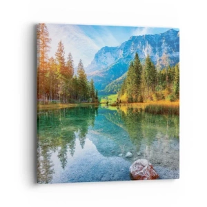 Lærredstryk - Billede på lærred - Efterårets blidhed - 40x40 cm