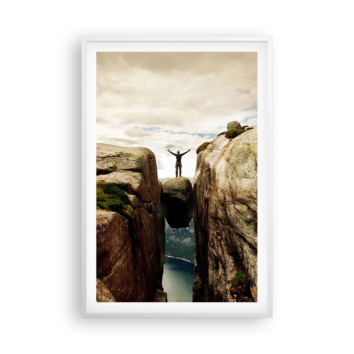 Plakat i hvid ramme - Hvordan har jeg det! - 61x91 cm